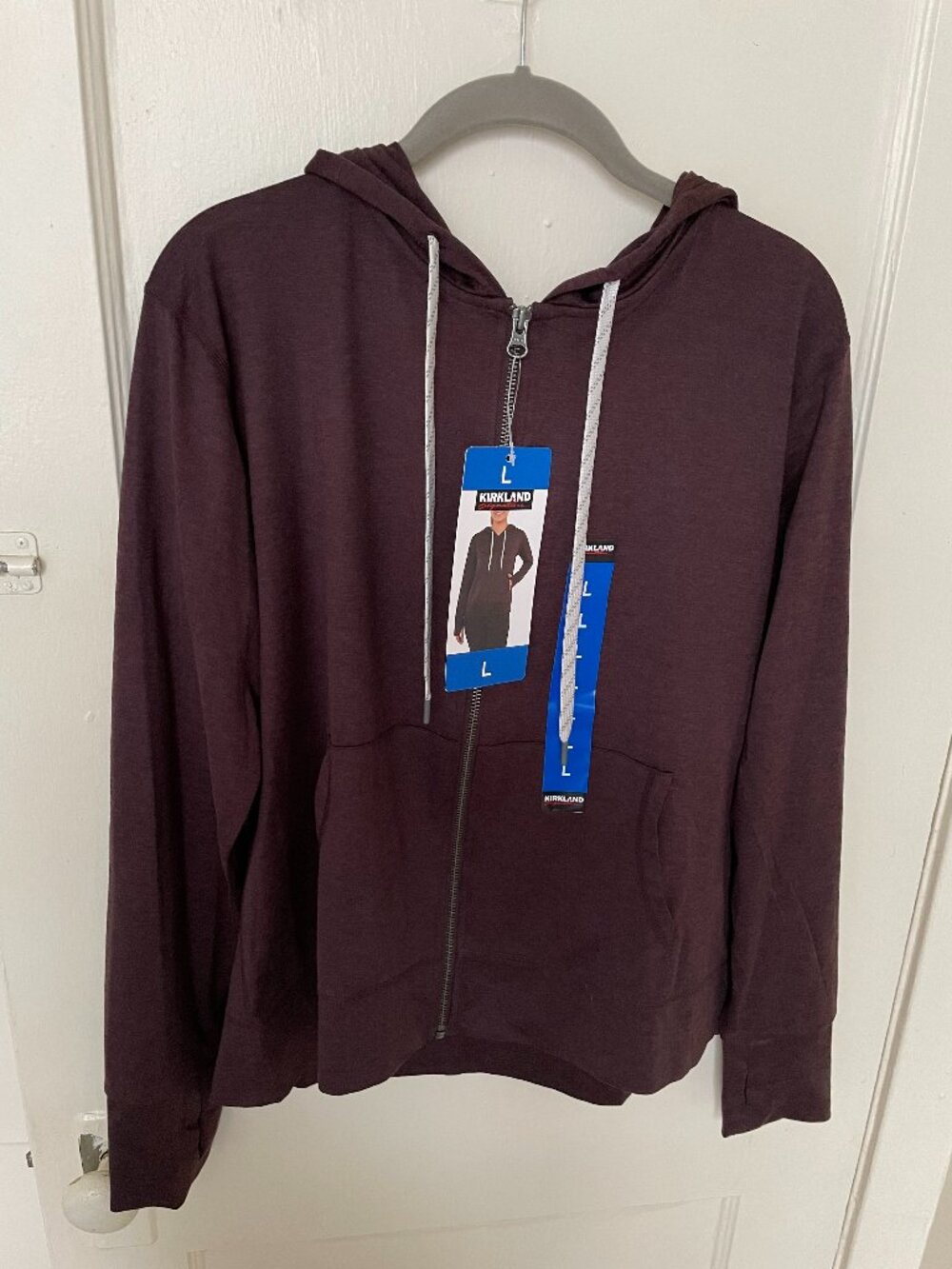 NWT Kirkland Hoodie in Chocolate Brown | Size L